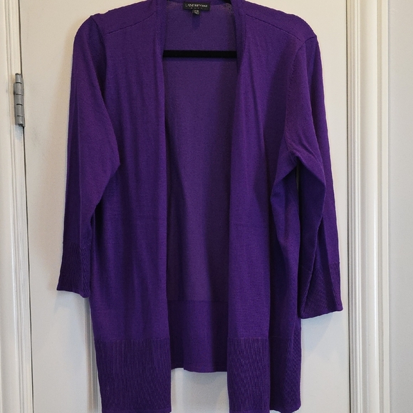 EUC Lane Bryant 14/16  Rich Purple Women's Cardigan - Picture 1 of 5